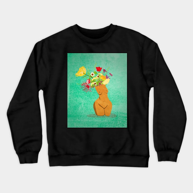 I Am A Wildflower Crewneck Sweatshirt by omarbardisy